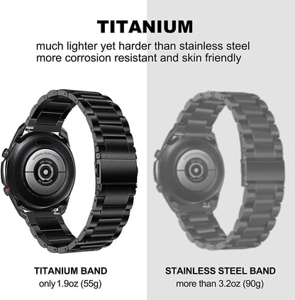 Samsung Galaxy Watch 7, 6, 5, 4 & FE Titanium Link Bracelet