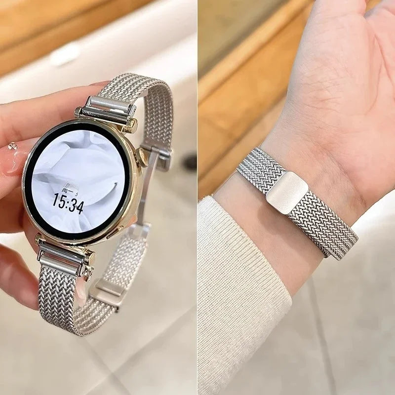 Samsung Galaxy Watch 7, 6, 5, 4 & FE Slim Magnetic Metal Mesh Band