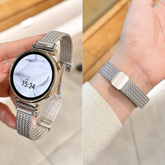 Samsung Galaxy Watch 7, 6, 5, 4 & FE Slim Magnetic Metal Mesh Band