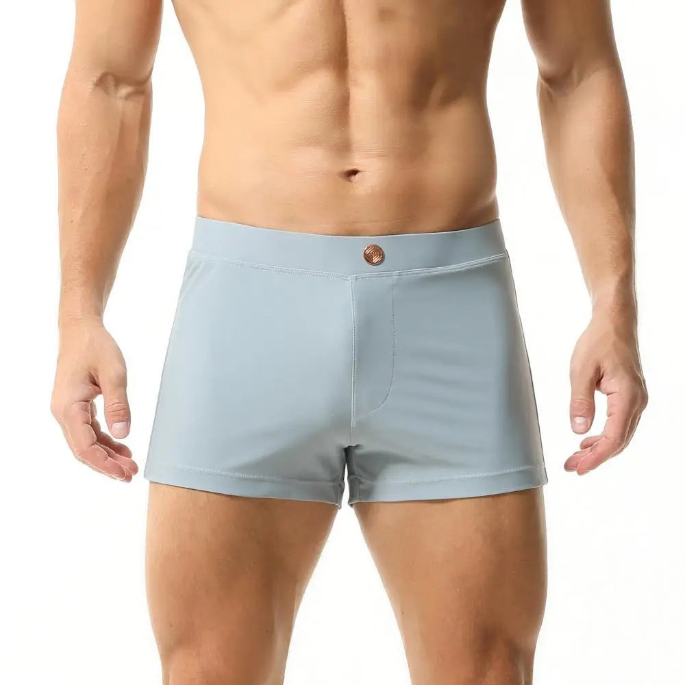 SEOBEAN Men’s Swim Trunks – Quick-Dry, Stretch Nylon + Spandex, Multiple Colors & Sizes