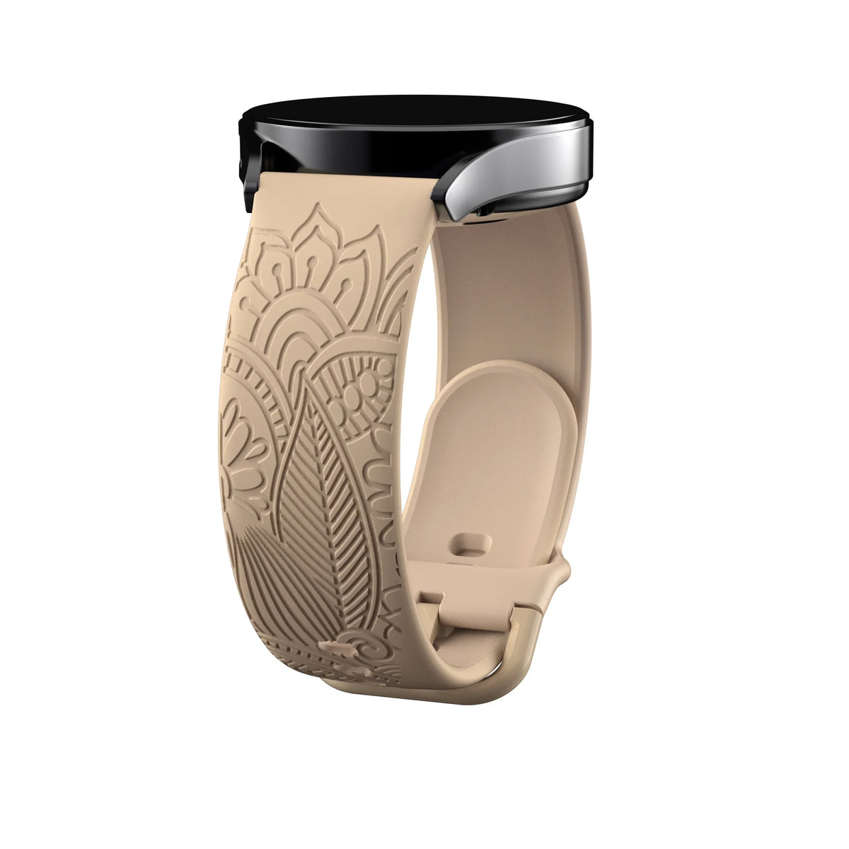 Samsung Galaxy Watch 7, 6, 5, 4 & FE Engraved Mandala Silicone Band