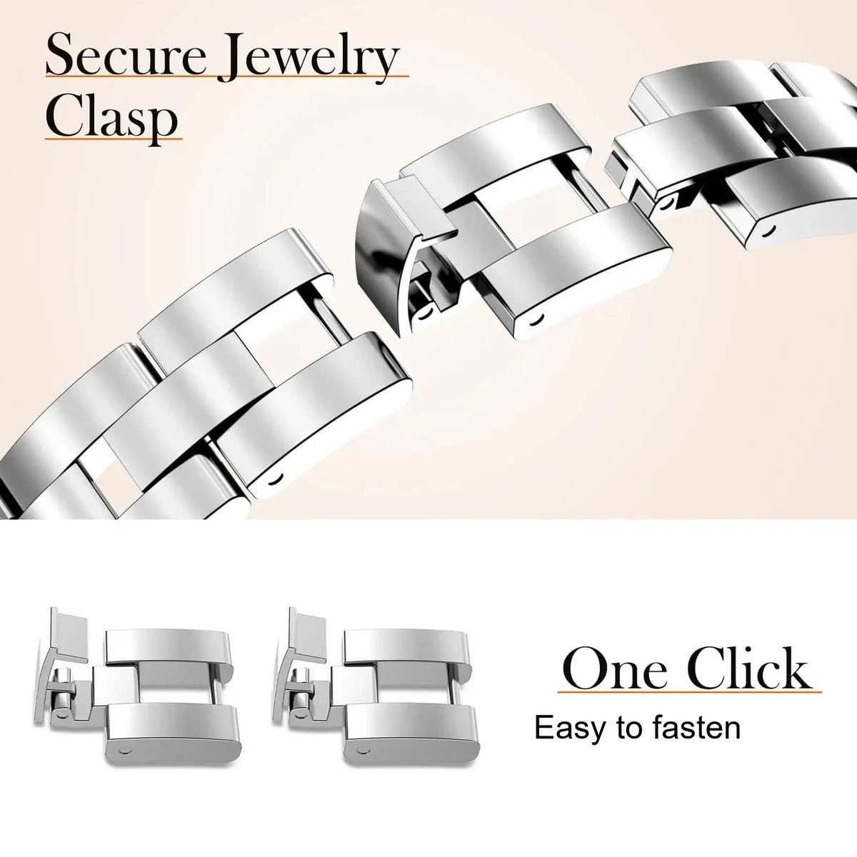 Samsung Galaxy Watch8, 8 Classic & 9 Rhinestone Double-Chain Bracelet
