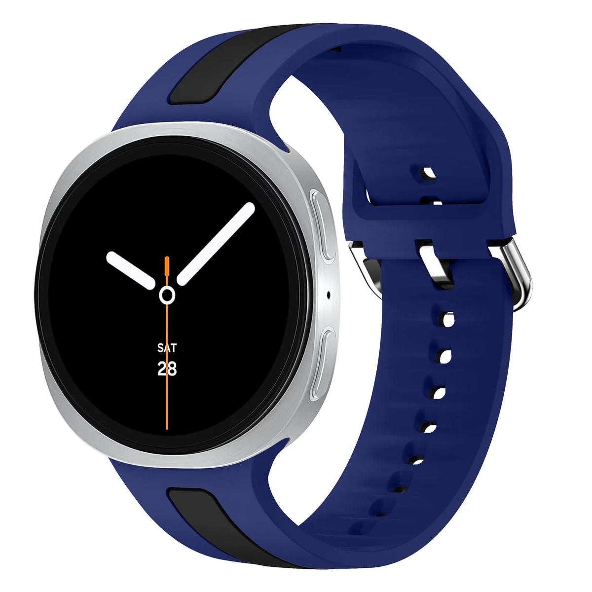 Samsung Galaxy Watch8, 8 Classic & 9 Two-Tone Stripe Silicone Band