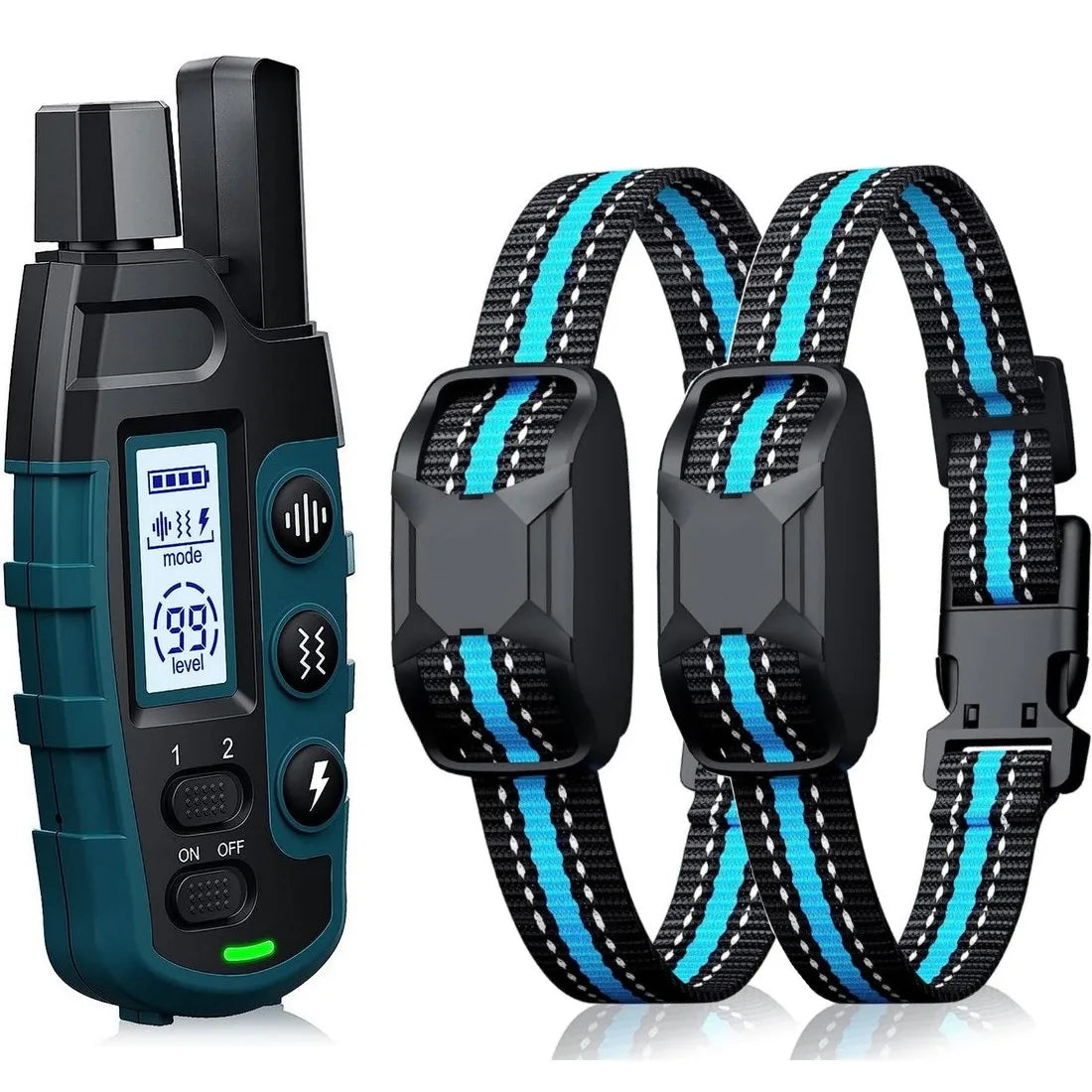 3300Ft Dog Training Collar with Remote Rechargeable Waterproof E Collar with Beep Vibration Shock High Quality Pet Training