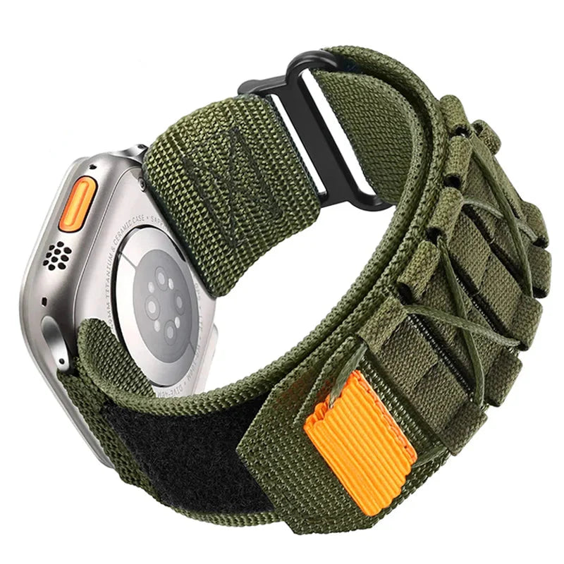 Apple Watch Nylon Strap - Tactical Loop Band for Series 8 7 6