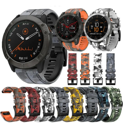 Garmin Silicone Camo Strap - Durable Stylish Design