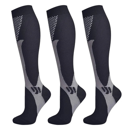 6Pairs Compression Socks 20-30mmHg High Stockings Men & Women Sports Marathon Cycling Football Varicose Veins EU35-45