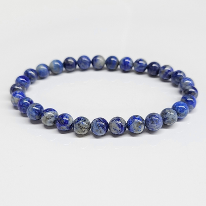 Lapis Lazuli Round Bead Bracelet - Veil Lifter