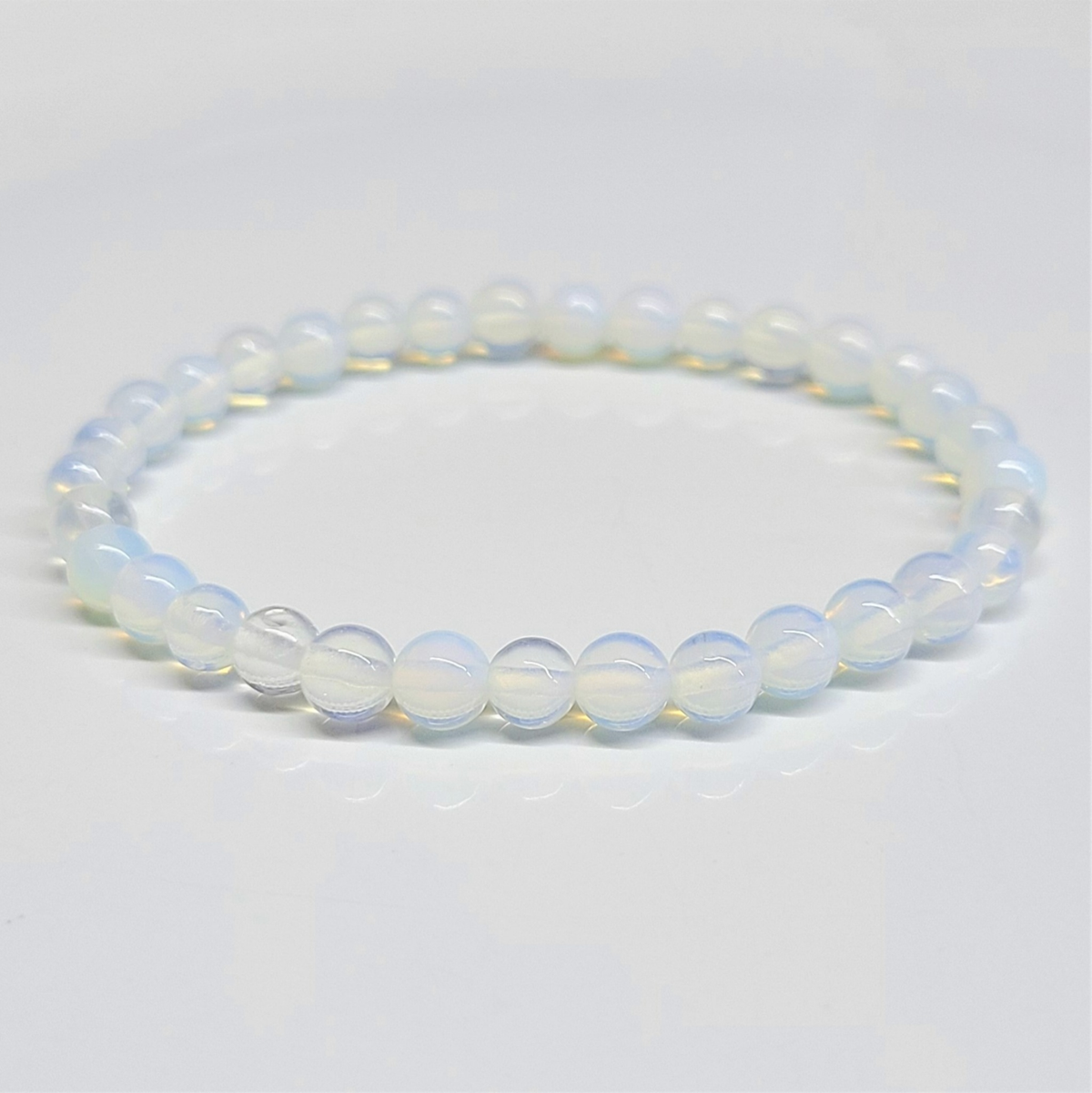 Opalite Round Bead Bracelet - Stone of Eternity