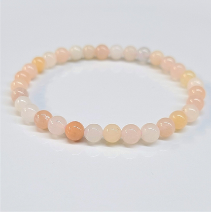 Pink Aventurine Round Bead Bracelet