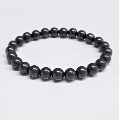 Shungite Round Bead Bracelet - Stone of Purification & Protection