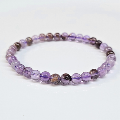 Super 7 Round Bead Bracelet - Stone of Ascension & Manifestation