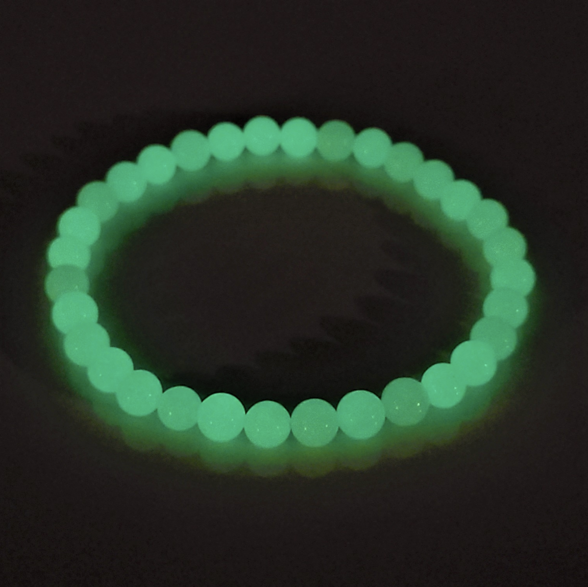 Glow-in-the-Dark Round Bead Bracelet - Mystic Fun