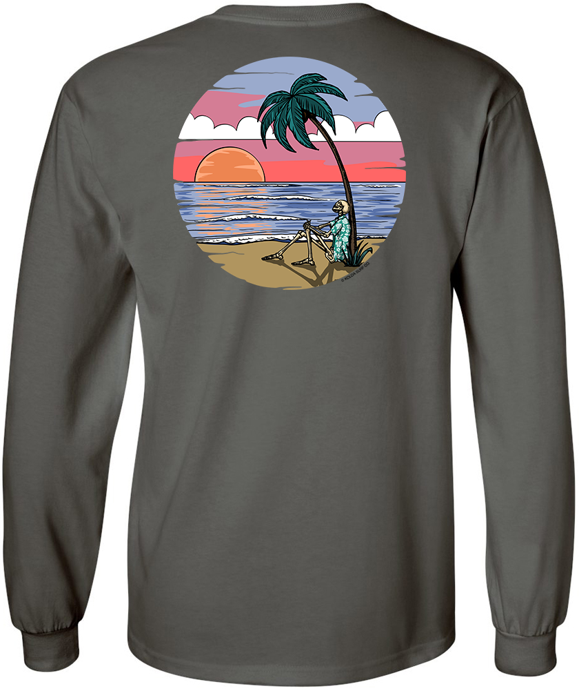 Koloa Skeleton Palm Long Sleeve T-Shirt