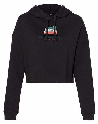 Koloa Christmas Van Cropped Hooded Sweatshirt