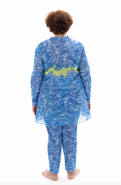 WAVES BURKINI WITH HOOD