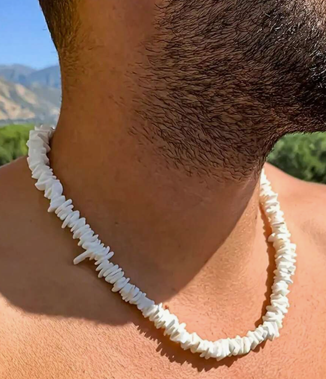 White Puka Shell Chakra Necklace – Zen-Inspired Natural Shell Jewelry - Triathlete Store