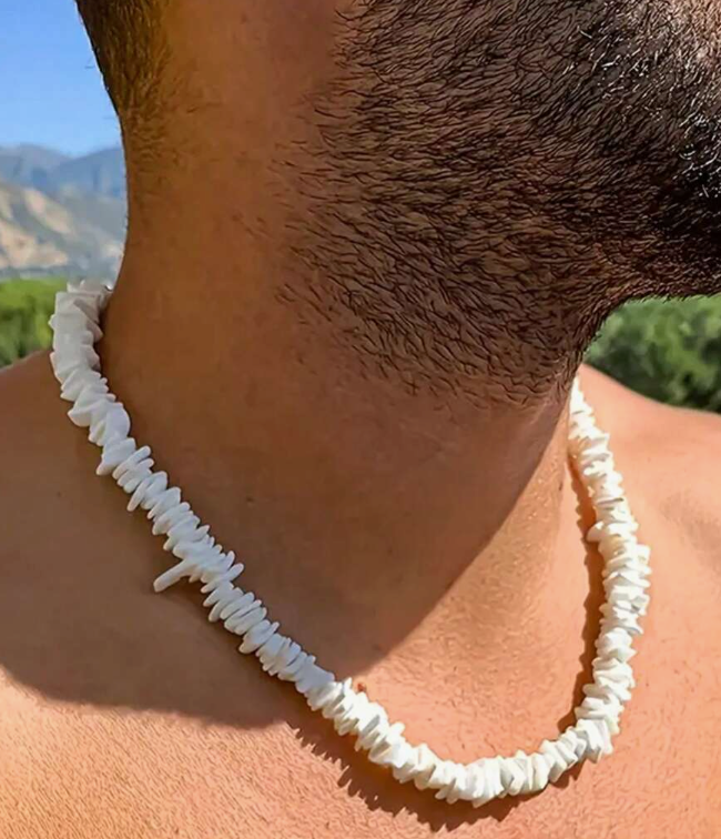 White Puka Shell Chakra Necklace – Zen-Inspired Natural Shell Jewelry - Triathlete Store