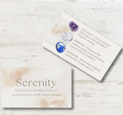 Intentions Bracelet Set – Serenity (Amethyst, Sodalite & Howlite)