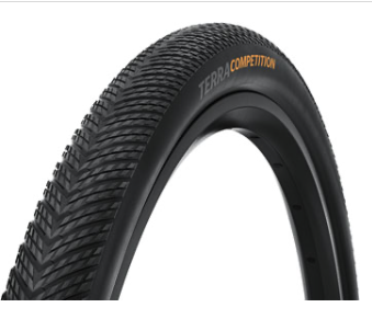 Continental Terra Competition Tire - 700 x 45, Tubeless, Folding, Black, Grip, Trail Casing, E25