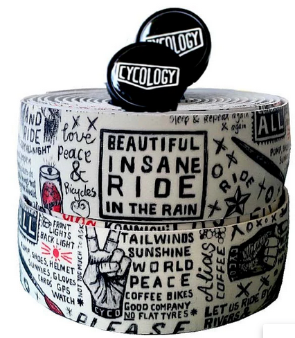 Cycology - Graffiti Handlebar Tape White