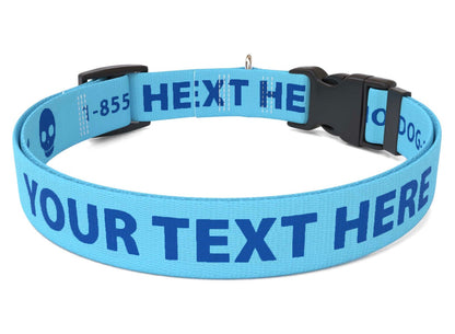 Personalized Solid Colored Side Release Collar