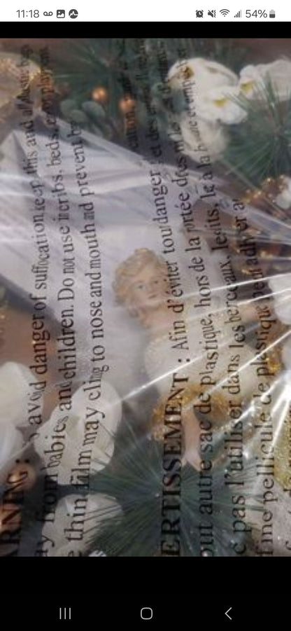 Avon Fiber Optic Angel Wreath