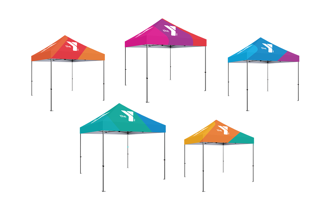10' Outdoor Popup Tent with Custom Canopy