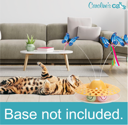 Caroline's Cats Fluttering Butterfly Cat Toy Refill, Replacement Butterflies, Fits All for Paws, Potaroma, Other Brands