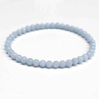 Angelite Round Bead Bracelet - Divine Communication
