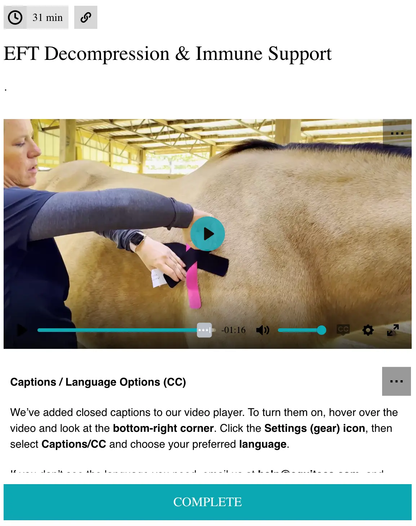 EFT Decompression (Immune Support)