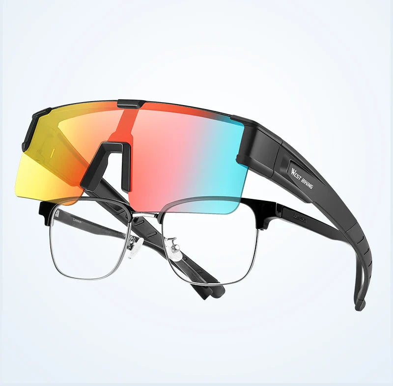 WEST BIKING Cycling Glasses Photochromic UV400 Protection