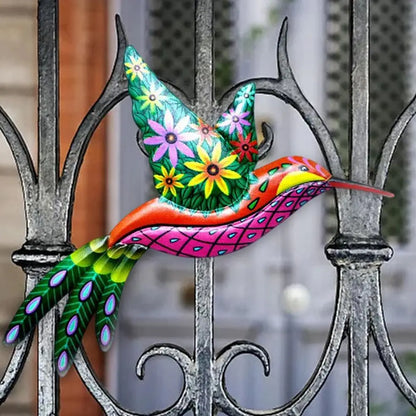 Metal Hummingbird Bird Wall Decor