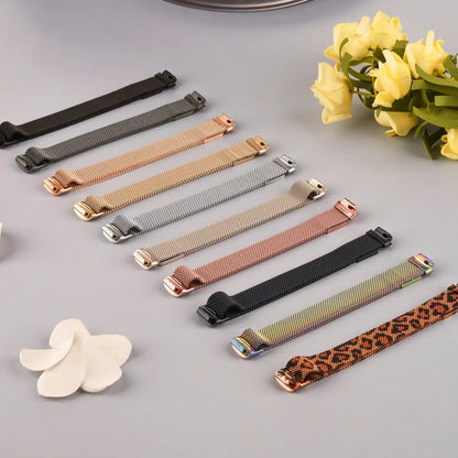 Fitbit Inspire 3 Metal Magnetic Loop Band – Stainless Steel Mesh Strap