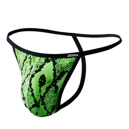 4 Piece Jockmail Animal Print G-Strings