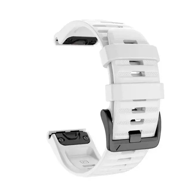 Garmin QuickFit 22/26mm Silicone Band, Solid or Two-Tone Perforated