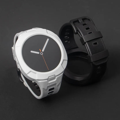 Samsung Galaxy Watch8 & 9 44mm Silicone Sport Band with Built-in Case