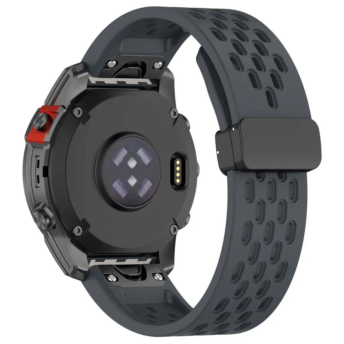 Garmin QuickFit 20/22/26mm Perforated Silicone Magnetic Clasp Band