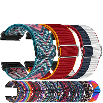 Garmin Elastic Nylon Band - Stylish, Comfortable - QuickFit