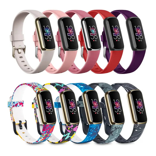Fitbit Luxe Silicone Bands - Comfortable Vibrant Straps