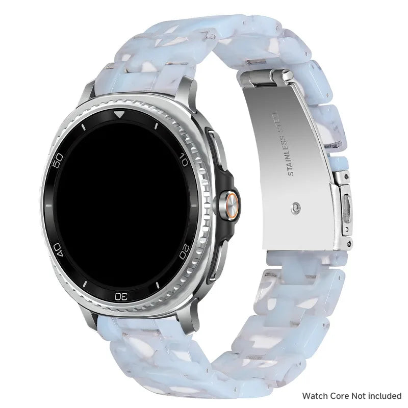 Samsung Galaxy Watch8, 9 & Ultra Resin Link Band, 40 Patterns