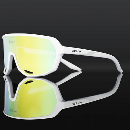 Scvcn Cycling Glasses Photochromic Mens Bike Sunglasses for Mountain Bicycle Eyewear Cycle Goggles Sports UV400 Polarized MTB