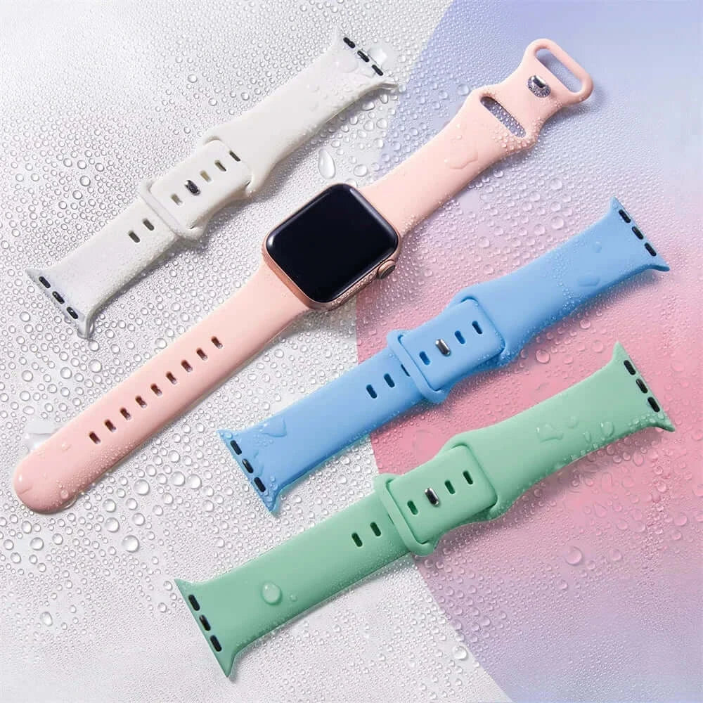 Apple Watch Silicone Band - Soft Waterproof Flexible Strap