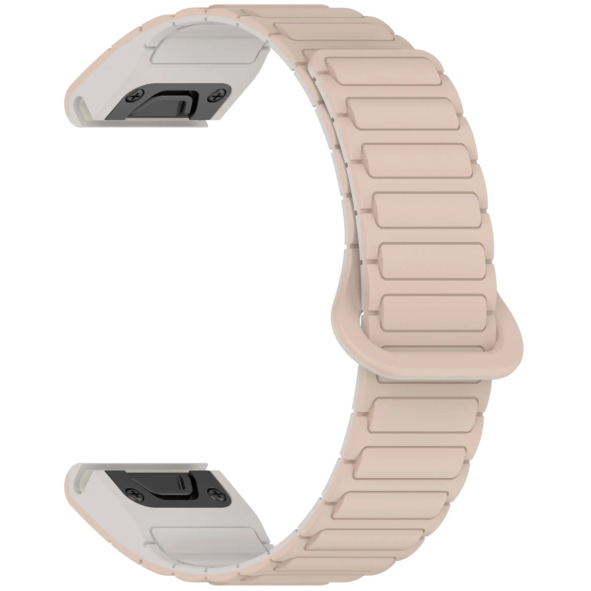 Garmin QuickFit 20/22/26mm Ribbed Silicone Band with Magnetic Closure