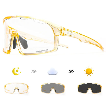 SCVCN Men Outdoor Sports Glasses Photochromic Sunglasses Bicycle Cycling Glasses Women Driving Bike Eyewear UV400 Hiking Goggles