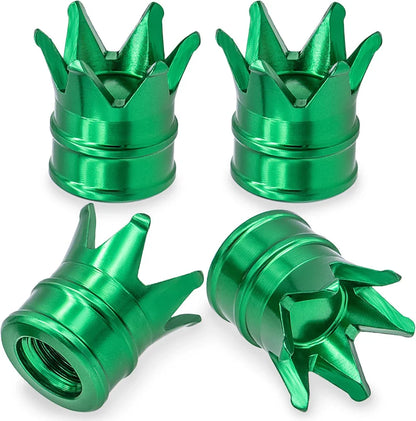 4PCS Crown Valve Stem Caps