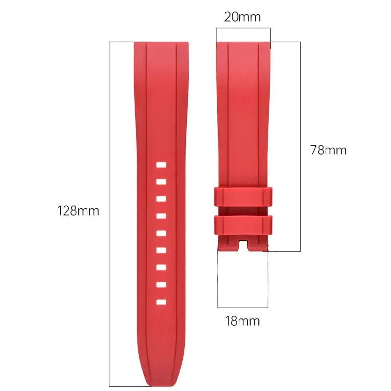 Huawei Watch & Watch GT Raised-Center Silicone Buckle Band