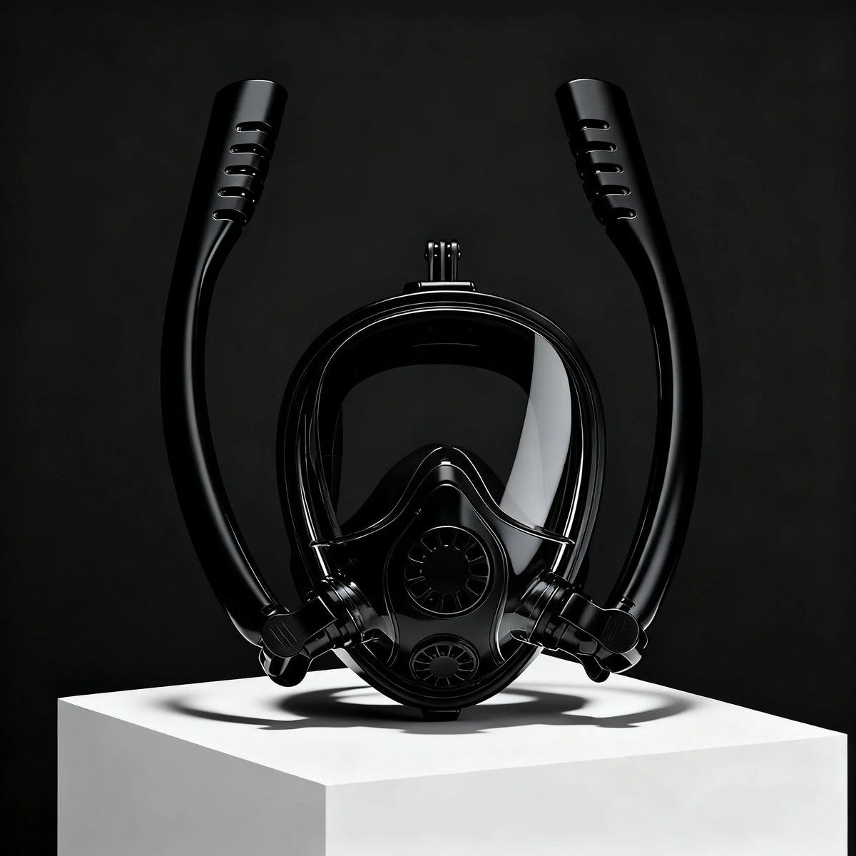 Adults Full Face Snorkel Mask Double Breathing Tube 180° Wide-Eye Panoramic Vision Advanced Anti-Fog Swim Leak-Proof Adventures