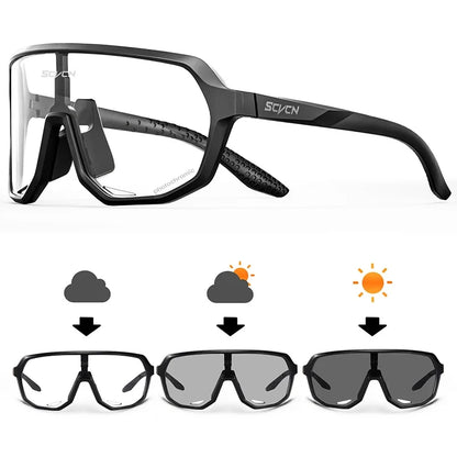 Photochromic Cycling Glasses Bicycle for Outdoor Sports Sunglasses MTB Road Bike Goggles Bike Eyewear Men Women Cycl Equipment