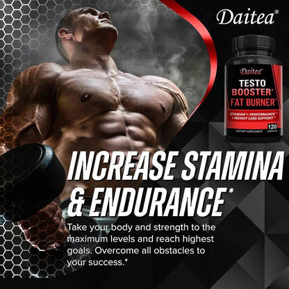 Natural Endurance and Strength Supplement for Men, Energy and Vitality, Fast Recovery, Non-GMO, Gluten-Free